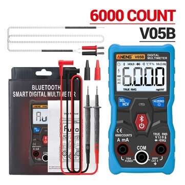ANENG V05B Digital True RMS bluetooth 6000 Counts Professional Analog Multimeter A... (COLOR.: BLUE)