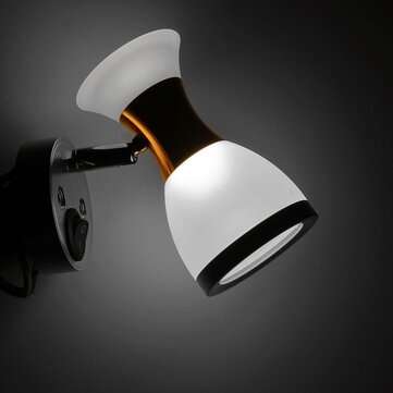 Angle Adjustable LED Reading Light Double Heads Wall Lamp Spot Light ... (LIGHT COLOR: NATURALCOLOR)