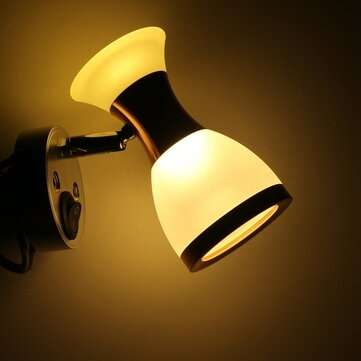 Angle Adjustable LED Reading Light Double Heads Wall Lamp Spot Light Boo... (LIGHT COLOR: WARMWHITE)