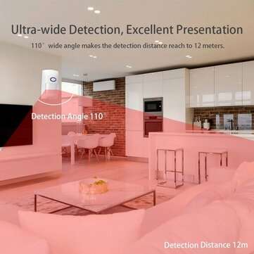 ANGUS CT60W Wifi Tuya Smart Infrared Detector PIR Motion Sensor APP Control Human Body Movement Infr