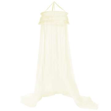 Anti-Mosquito Hanging Dome Ceiling Net Round Shape for Room Textile (COLOR: YELLOW)