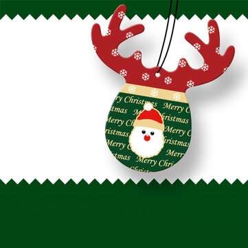 Antlers Shape Car Christmas Pendant Perfume Card Air Freshener Hanging Papers Fragrance... (TYPE: 2)