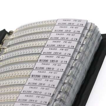 AOQDQDQD 4250PCS 0805 SMD Resistor Sample Book 1% Tolerance 170valuesx25pcs=4250pcs Resistor Kit 0