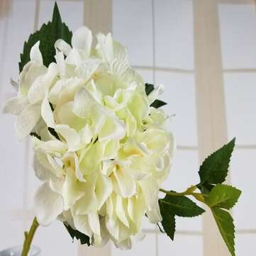 Artificial California Hydrangea Silk Flower for Wedding Party Festival Decoration... (COLOR.: WHITE)