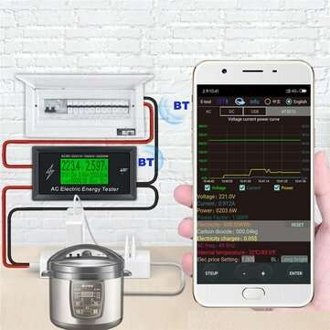 AT3010 AC50~320V 100A 3KKW  Phone App AC Meters Digital Voltage Meters ... (MODEL: BLUETOOTHVERSION)