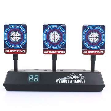 Auto-Reset Electric Scoring Shooting Target with Light and Sound Scoring Practice Target for Nerf To