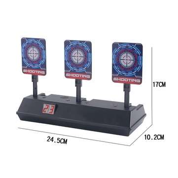 Auto-Reset Electric Scoring Shooting Target with Light and Sound Scoring Practice Target for Nerf To