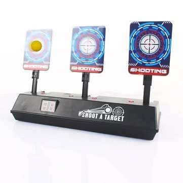 Auto-Reset Electric Scoring Shooting Target with Light and Sound Scoring Practice Target for Nerf To
