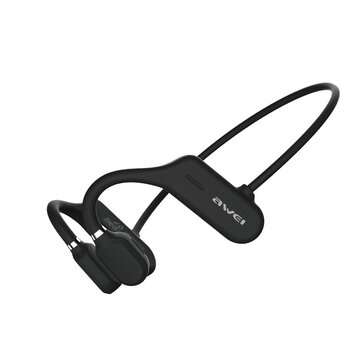 AWEI A889BL Neckband Wireless bluetooth Earbuds Air Conduction Sport Wireless Earp... (COLOR: BLACK)