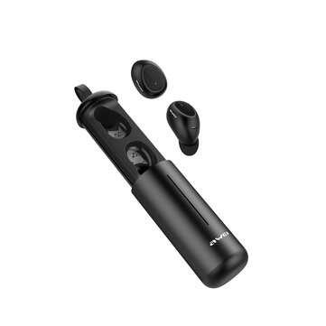 AWEI T55 TWS bluetooth 5.0 Sports Wireless Earphone Handsfree Gaming Headset with... (COLOR.: BLACK)