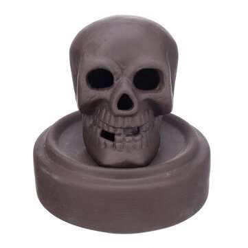 Back Flow Censer Skull Ceramic Home Censer Red Sand Sandalwood Tea Ceremony Office Incense Creative