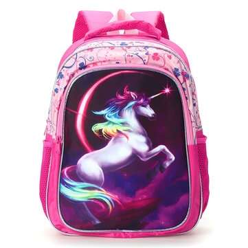 Backpack 12/14/16 Inch Horse-Design Multipurpose Travel Accessories Daypack Casual Scho... (SIZE: S)