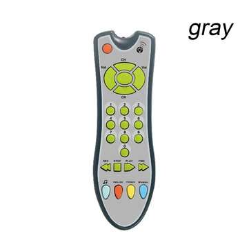 Baby TV Remote Control Early Educational Toys Electric Numbers Learning Music Lights (COLOR1: GRAY)