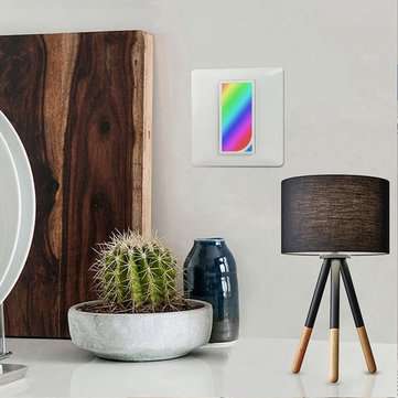 Bakeey 10A DIY RGB Scene EU Type Smart WIFI Switch Tuya APP Remote Control Timing Wall Touch  Switch
