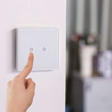 Bakeey 1100W 50/60Hz Safety Remote Control Switch 2 Way Simultaneous Control Wireless Receiver Smart