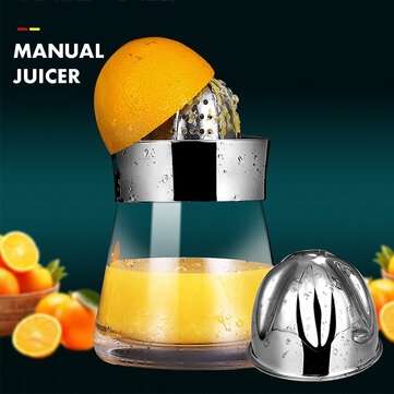 Bakeey 700ML 304 Stainless Steel Manual Juicer Lemon Clip Fruit juicer Baby Juicer Multifunctional K