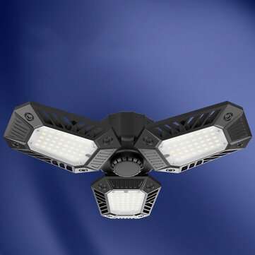 Bakeey 60W 3 Panel Adjustable Folding LED light Ceiling Light Garage Light Sensor Light E26 E27