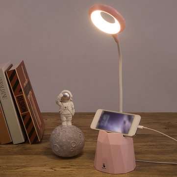 Bakeey 4000mAh USB Rechargeable LED Touch Power Bank Desk Lamps Flexible Reading ... (COLOR1: BLUE)