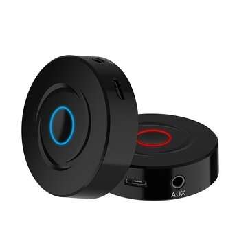 Bakeey BT-201 2 in 1 bluetooth 5.0 Adatper 3.5mm AUX Jack Audio Wireless Receiver... (COLOR.: BLACK)