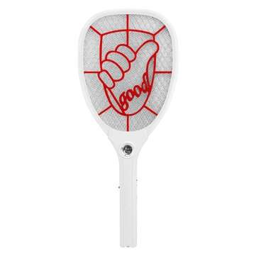 Bakeey Electric Mosquito Racket Battery Portable Electric Mosquito Swatter Mini US... (COLOR: GREEN)