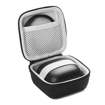 Bakeey Earphone Storage Bag Shockproof Zipper Wireless bluetooth Headset Protectio... (COLOR: BLACK)