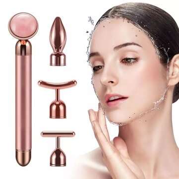 Bakeey Four-in-one Massage Stick Beauty Instrument Eye Massage Stick Ball Electric Massager Beauty E