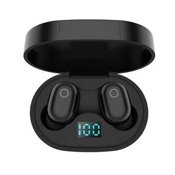 Bakeey IPS 15 TWS Wireless bluetooth 5.0 Earphone Smart Touch Stereo Headphone wi... (COLOR.: BLACK)