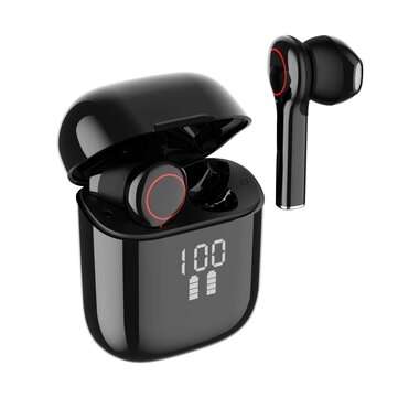 Bakeey L31pro TWS bluetooth 5.0 Earphones Touch Digital Display Business Sports Tr... (COLOR: BLACK)