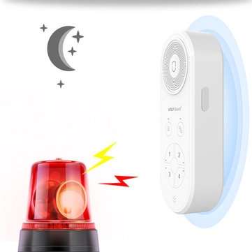 Bakeey IR Sensor Custom Recording Ringing Dual Vibration Mode Security Alarm System Warning Device F