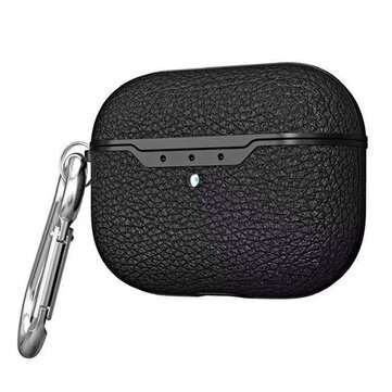 Bakeey Litchi Pattern TPU Shockproof Dust-Proof Earphone Storage Case for Apple A... (COLOR.: BLACK)