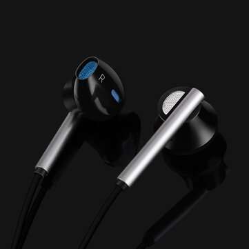 Bakeey M16 3.5mm In-ear Earphone 1.2m Elegant 6D Stereo Super Bass Half In-ear Ear... (COLOR: BLACK)