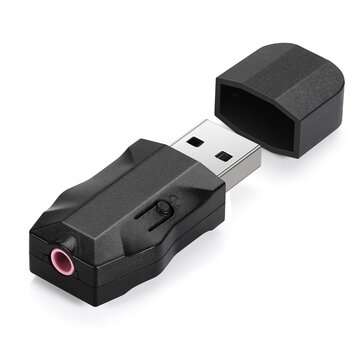 Bakeey LY-5 2 in 1 bluetooth 5.0 Audio Receiver Transmitter Wireless Adapter Mini... (COLOR.: BLACK)