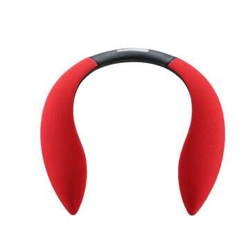Bakeey MSHDW-Y6 Hanging Neck Wearable bluetooth Speaker U-shaped 3D Stereo Outdoor E... (COLOR: RED)