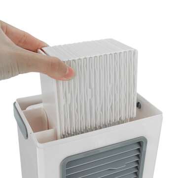 Bakeey Portable Air Cooler USB /Battery Power Fan Desktop Smart Digital Display Mini Fan