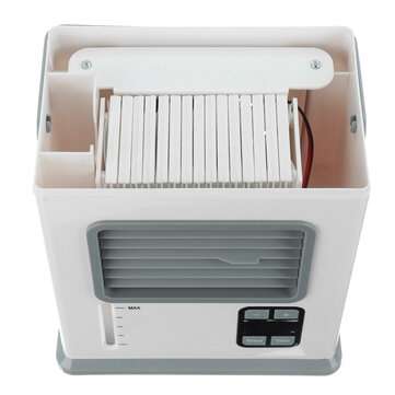 Bakeey Portable Air Cooler USB /Battery Power Fan Desktop Smart Digital Display Mini Fan
