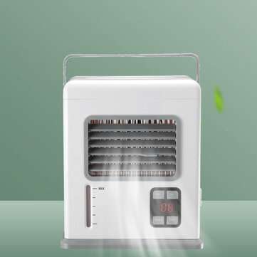 Bakeey Portable Air Cooler USB /Battery Power Fan Desktop Smart Digital Display Mini Fan