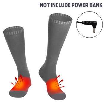 Bakeey Three Gears USB Socks Warm Foot Treasure Electric Heating Socks Winter Men a... (TYPE: TYPE1)