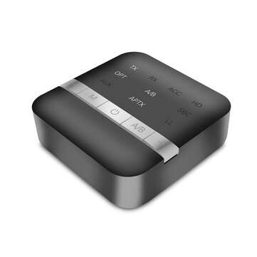 Bakeey TX200 bluetooth 5.0 Transmitter Receiver Apt HD Low Latency Replacement Mus... (COLOR: BLACK)