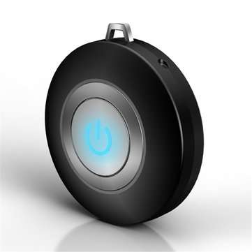 Bakeey Wearable Air Purifier Necklace Mini Portable USB Air Cleaner Negative Lon ... (COLOR.: BLACK)