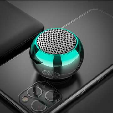 Bakeey Wireless bluetooth 5.0 Speaker HIFI Stereo 360 Surround Sound Bass Boombo... (COLOR: GREEN)