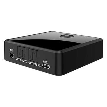 Bakeey ZF-380 bluetooth 5.0 Transmitter Receiver Adapter 3.5mm SPDIF Digital Optic... (COLOR: BLACK)