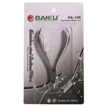 BAKU BK-108 Professional Stainless Steel Precision Mini Pliers Micro Nipper Flush Wire Cutter Long N