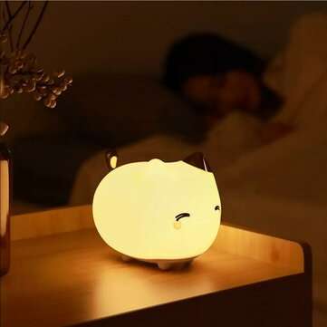 Baseus Cute LED Night Light Soft Silicone Touch Sensor Night Light For Children Kids B... (MODEL: 1)