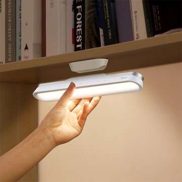 Baseus Magnetic Stepless Dimming Charging Desk Lamp Pro 1800mAh Battery No Blue Li... (COLOR: WHITE)