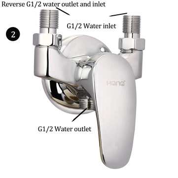Bathroom Copper Unfold Install Water Heater Mixing Valve Hot And Cold Water Faucet Switch (TYPE: 2)