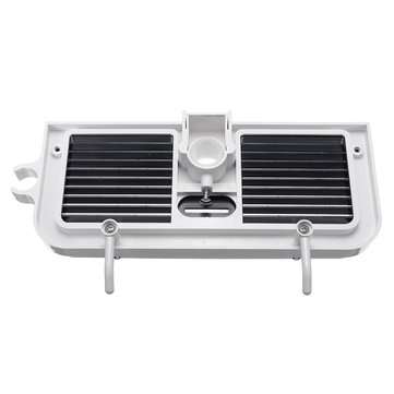 Bathroom Pole Shelf Shower Storage Caddy Rack Organiser Tray Holder Drain Shelf (SHAPE: RECTANGLE)