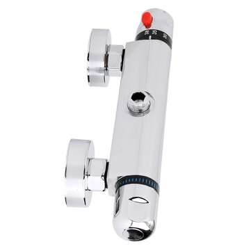 Bathroom Wall-mount Brass Thermostatic Shower Valve Bath Mixer Shower Control Valve Bottom Faucet 3/