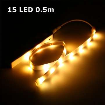 Battery Powered SMD2835 15/30/45LEDs PIR Motion Sensor Strip Cabinet Closet Light (LENGTH: 50CM)
