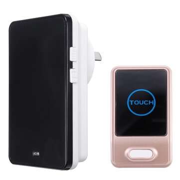 Battery Wireless Door Bell Security Chime Alarm Smart Doorbell Plug In (TYPE: .A)