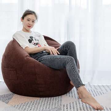 Bean Bag Casing / Sleeve Lazy Sofa For Adults 90*110cm (COLOR.: BROWN)